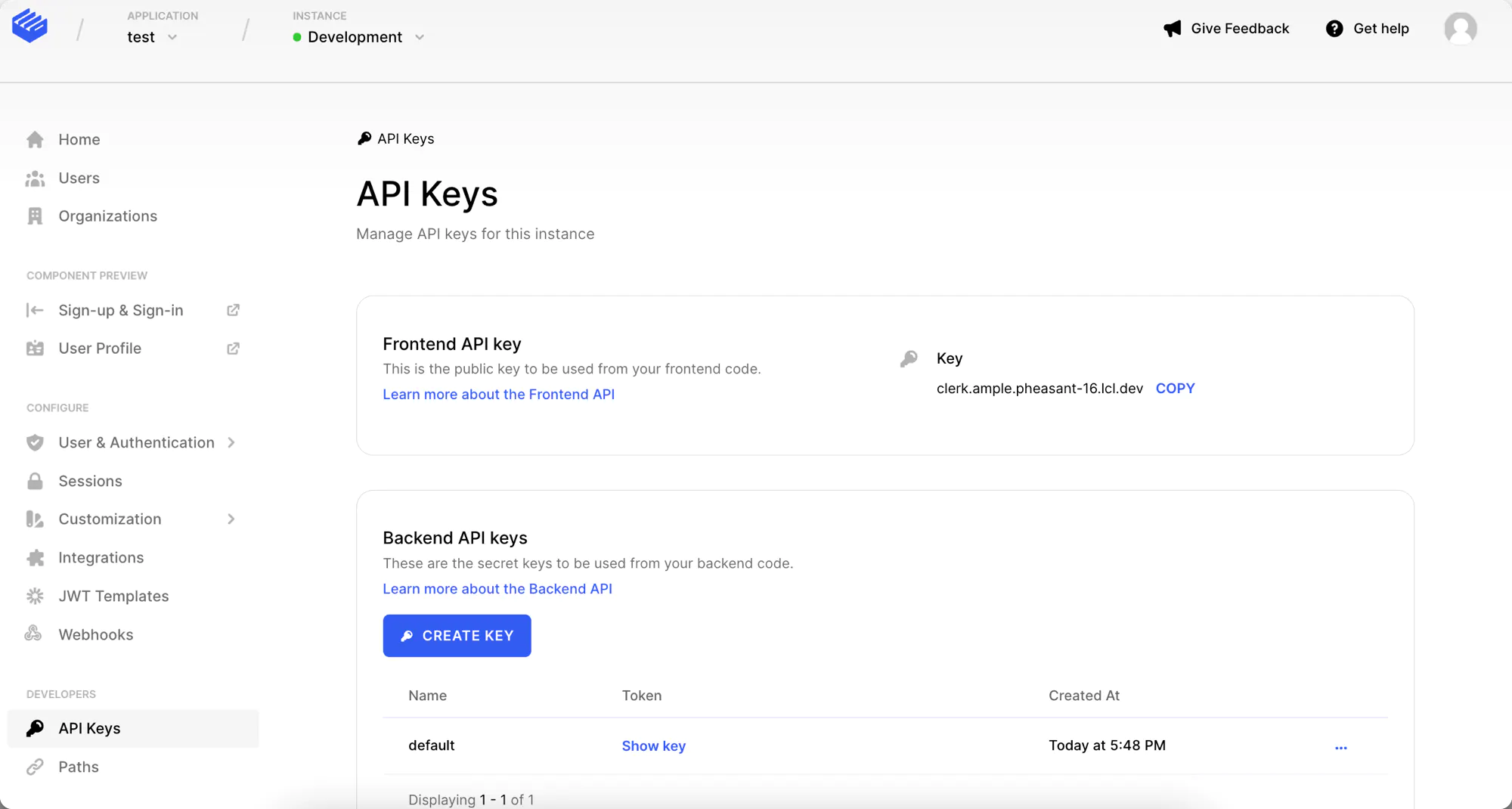 API Key Image